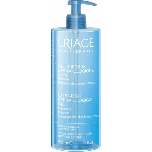 Uriage Extra-Rich Dermatological Gel Sensitive Skin 500ml